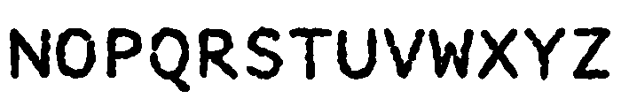 Manifoldv0.4SansRough Bold Font UPPERCASE