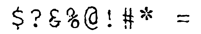 Manifoldv0.4SansRough Light Font OTHER CHARS