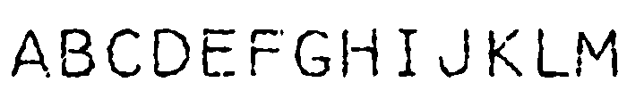 Manifoldv0.4SansRough Light Font UPPERCASE