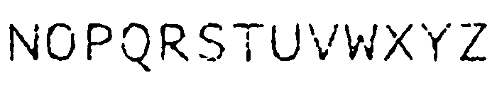 Manifoldv0.4SansRough Light Font UPPERCASE