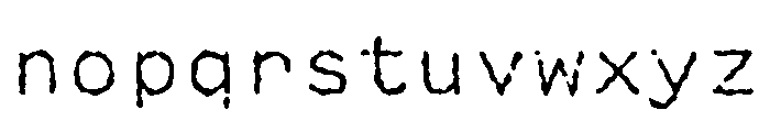Manifoldv0.4SansRough Light Font LOWERCASE