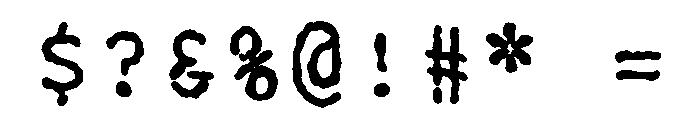 Manifoldv0.4SansRough Medium Font OTHER CHARS