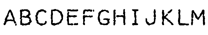 Manifoldv0.4SansRough Regular Font UPPERCASE
