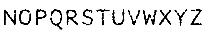Manifoldv0.4SansRough Regular Font UPPERCASE