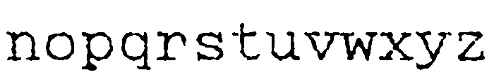 Manifoldv0.4SerifRough Light Font LOWERCASE