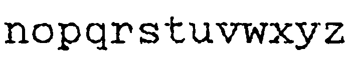 Manifoldv0.4SerifRough Regular Font LOWERCASE