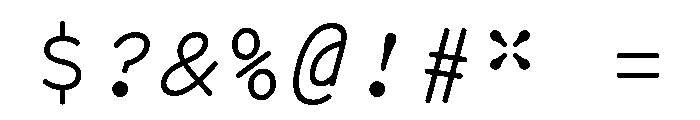 Manifoldv0.5Sans BoldItalic Font OTHER CHARS