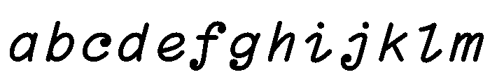 Manifoldv0.5Sans BoldItalic FONT