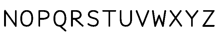 Manifoldv0.5Sans Regular Font UPPERCASE