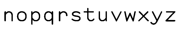 Manifoldv0.5Sans Regular Font LOWERCASE