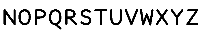 Manifoldv0.5Sans Semibold Font UPPERCASE