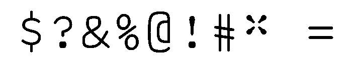 Manifoldv0.6Polygo Light Font OTHER CHARS