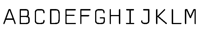 Manifoldv0.6Polygo Light Font UPPERCASE