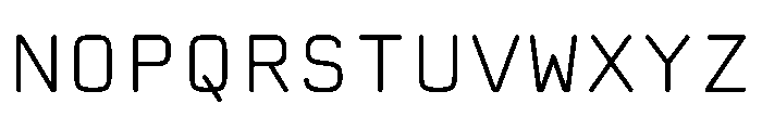 Manifoldv0.6Polygo Light Font UPPERCASE