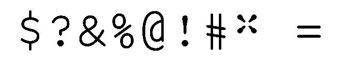 Manifoldv0.6Sans Light Font OTHER CHARS