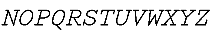 Manifoldv0.6Serif LightItalic Font UPPERCASE