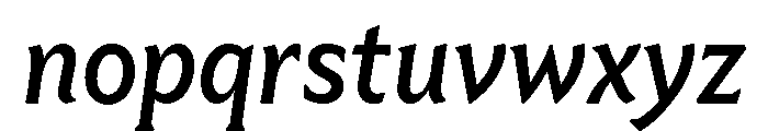 MaradesBoisv0.3acWeb 470Italic Font LOWERCASE