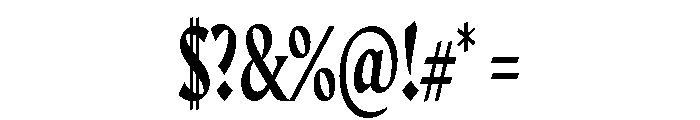 Maragsa Narrow Font OTHER CHARS