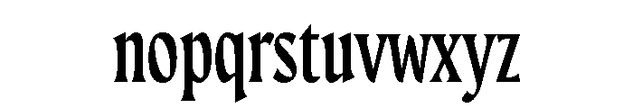 Maragsa Narrow Font LOWERCASE