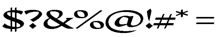Maragsa Wide Font OTHER CHARS