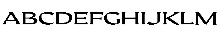 Maragsa Wide Font UPPERCASE