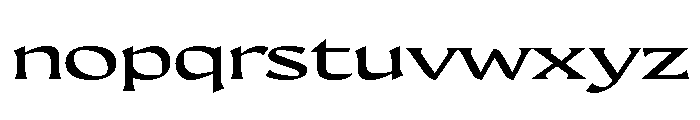 Maragsa Wide Font LOWERCASE