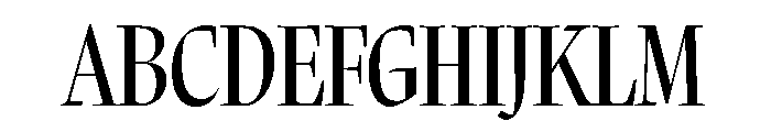 MargoCondensed Medium Font UPPERCASE