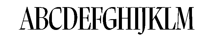 MargoCondensed MediumItalic Font UPPERCASE