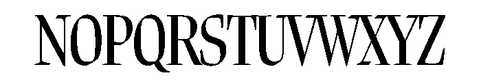 MargoCondensed MediumItalic Font UPPERCASE