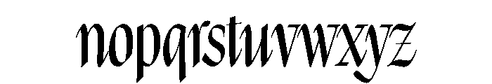 MargoCondensed MediumItalic Font LOWERCASE