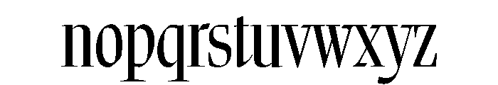 MargoCondensed Medium Font LOWERCASE