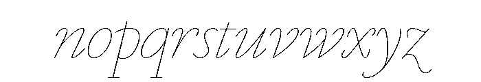 Marian 1554 Italic Font LOWERCASE
