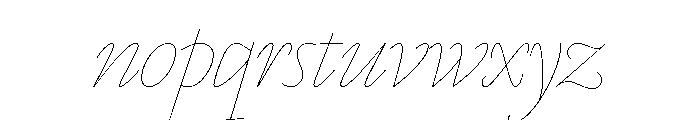 Marian 1571 Italic Font LOWERCASE