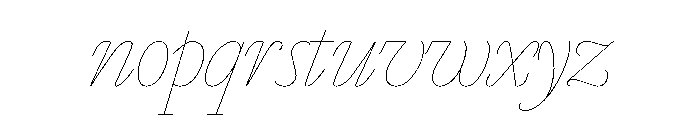Marian 1680 Italic Font LOWERCASE