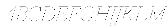 Marian 1740 Italic Font UPPERCASE