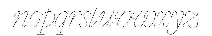 Marian 1740 Italic Font LOWERCASE