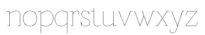 Marian 1740 Roman Font LOWERCASE
