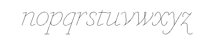 Marian 1742 Italic Font LOWERCASE