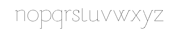 Marian 1742 Roman Font LOWERCASE
