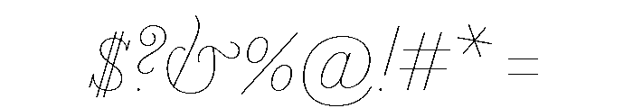 Marian 1757 Italic Font OTHER CHARS
