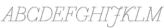Marian 1757 Italic Font UPPERCASE