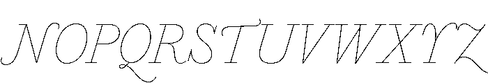 Marian 1757 Italic Font UPPERCASE