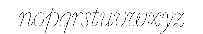 Marian 1757 Italic Font LOWERCASE