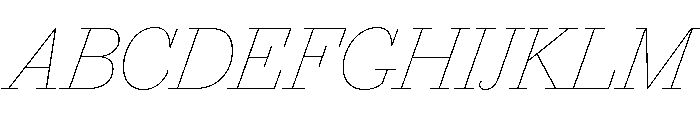 Marian 1800 Italic Font UPPERCASE