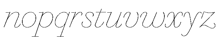 Marian 1800 Italic Font LOWERCASE