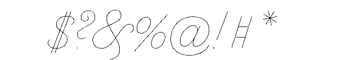 Marian 1812 Italic Font OTHER CHARS