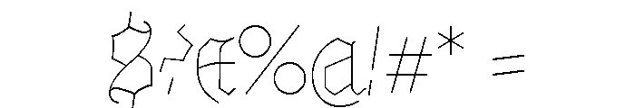 Marian Black Font OTHER CHARS