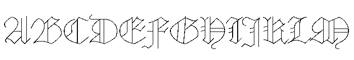 Marian Black Font UPPERCASE