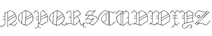 Marian Black Font UPPERCASE