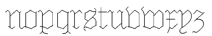 Marian Black Font LOWERCASE